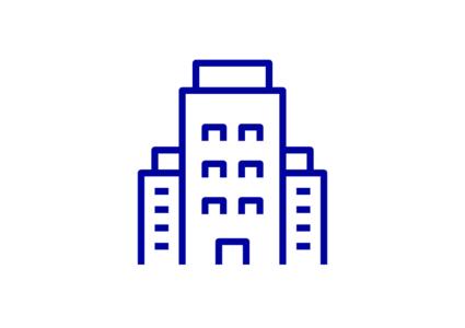 Icon-Darstellung eines Gebäudes